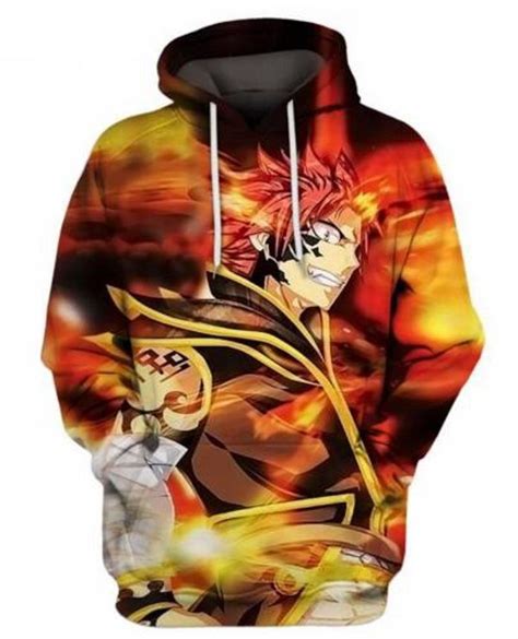 Fairy Tail Hoodie 3d Anime Long Sleeve Pullovers Cosplay Jumpers A2459