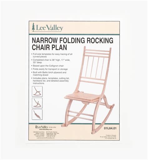 Narrow Folding Rocking Chair Plan - Lee Valley Tools