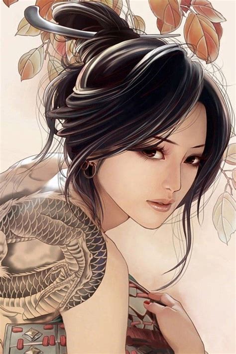 Pin By Akane Nakamura On Imagination Tattoo Girl Wallpaper Asian Art