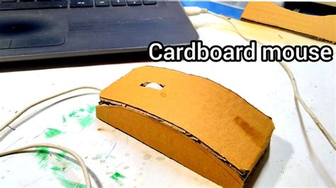 How To Make Simple Laptop Mouse From Cardboard Youtube