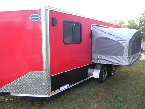 Pop Out Tent Slide In Camper Cargo Trailer Camper Utility Trailer