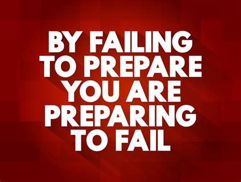 The Importance Of Preparation Why Failing To Prepare Means Youre