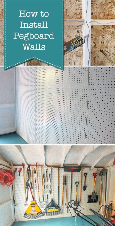 How To Install Pegboard Walls For More Storage And Organization How
