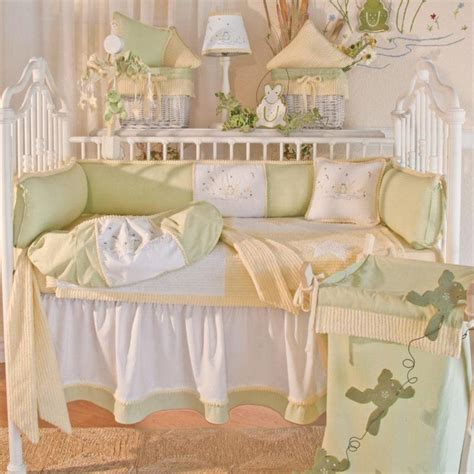 The quilt measures 41 x 48. Brandee Danielle Froggie Yellow 4 Piece Crib Bedding Set ...