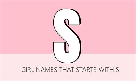 Girl Names That Start With S Urban Mamaz