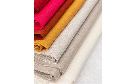 Linen Natural Cotton Linen Fabric Solid Color Hemp Jute Burlap Fabric For Crafts Decoration