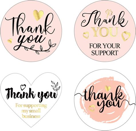 500 Pieces Thank You For Supporting My Small Business Sticker Labels 4