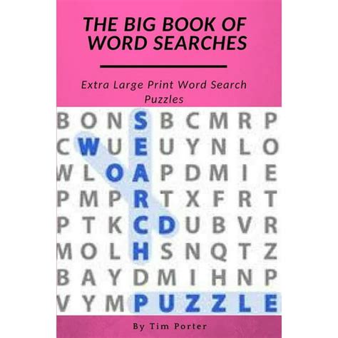 The Big Book Of Word Searches Extra Large Print Word Search Puzzles