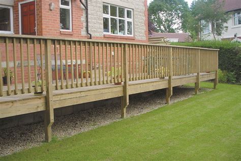 A handrail is only found on stairs. Gallery | Timber Decking images