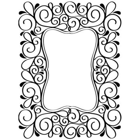 Darice Embossing Folder Scroll Frame 425 X 575 Inches Etsy