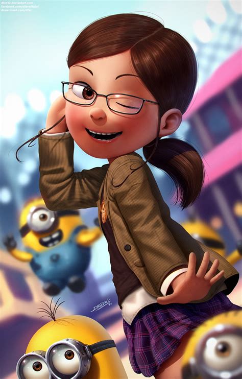 Margo And Minions By Dfer Female Cartoon Characters Female Cartoon