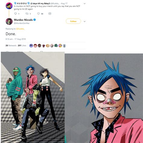 As I Just Realised This Murdoc Explain Yourself Gorillaz