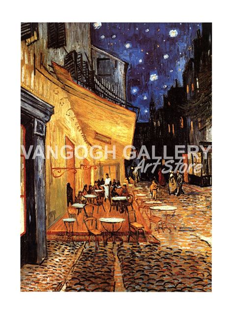 The Cafe Terrace On The Place Du Forum Arles At Night C Fine