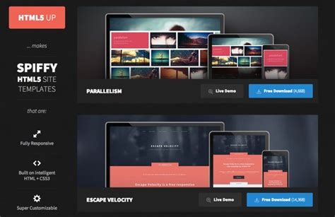 Plantillas Responsive En Html Y Css Para Proyectos Totalmente Gratis En Html Up Codigo Geek