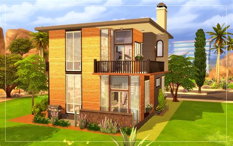 Contemporary Desert House | Sims 4 Houses