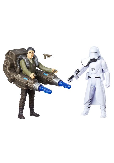 Star Wars Ep 7 Snowtrooper Officer Poe Dameron Figures