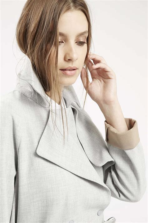 tall soft bonded trench coat topshop topshop shops new trends wardrobe staples raincoat