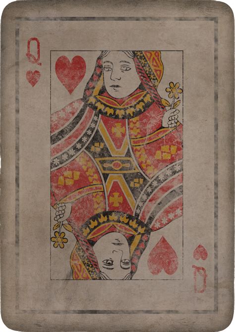 Vintage Playing Cards Queenpng