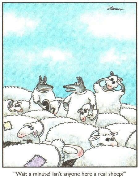 Gary Larson Far Side Wolf In Sheeps Clothing Funny Cartoons Jokes