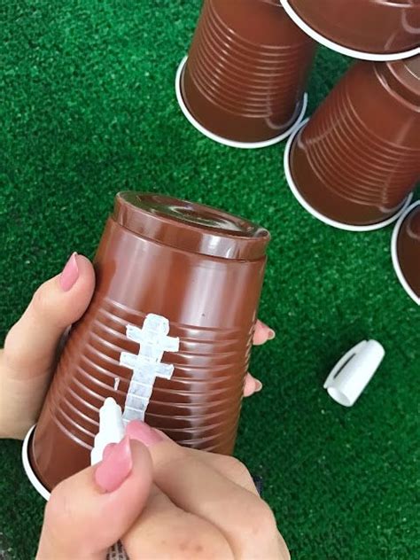 Diy Football Cups And Lots Of Other Easy Last Minute
