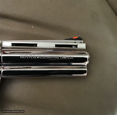 Colt Python 357 Magnum 4 Bright Nickel Mfg 1979 New Unfired