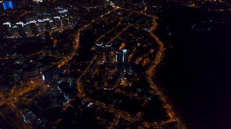 Vertical Top Down Aerial View Of Night Stock Footage Sbv 322595279