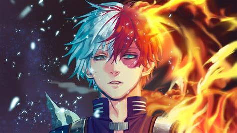 Shoto Todoroki Fire And Ice My Hero Academia 4k 5383 Wallpaper