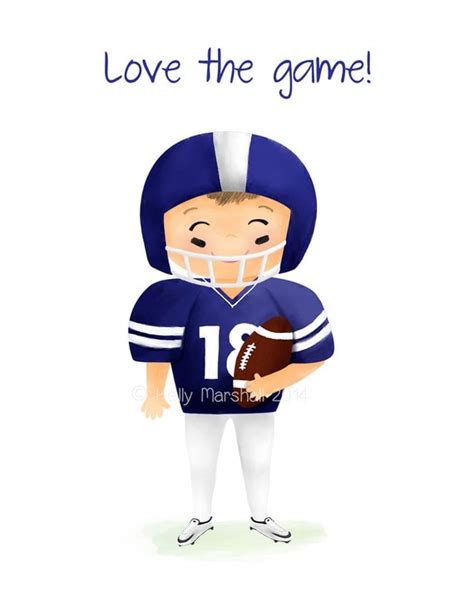 American Football Childrens Art Prints By Sweetcheeksimages