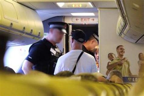 Moment Drunk And Abusive Stag Pulled Off Ryanair Flight By Police Just Minutes Before Flight
