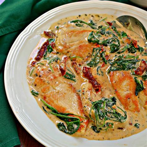 One Skillet Creamy Tuscan Chicken | Just A Pinch Recipes