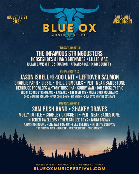 System of a down, kiss, deftones, korn, gojira, mastodon, and more. 2021 Daily Lineup - Blue Ox Music Festival
