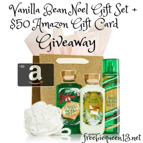 Amazon also has its own card so if you buy a lot with them maybe you can consider taking a amazon store card wich gives you more benefits. Vanilla Bean Noel Gift Set$50 Amazon Gift Card Giveaway US ...