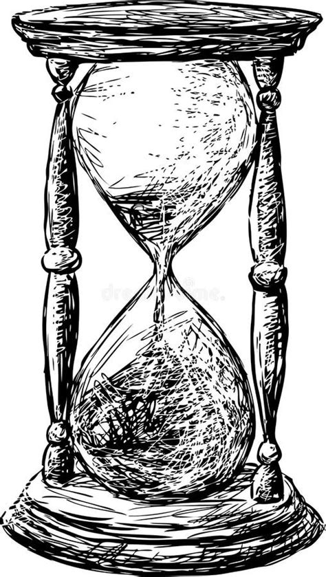 Hourglass Sketch Stock Vector Illustration Of Drawing 26513808
