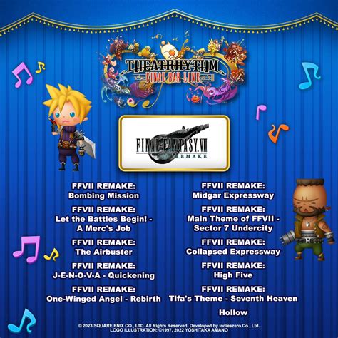Final Fantasy On Twitter Here Are The Finalfantasyvii Remake Songs That Will Be Available In