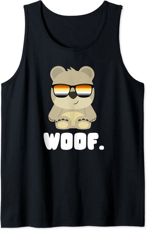 Amazon Com Mens Woof Gay Bear Tank Top Clothing Shoes Jewelry