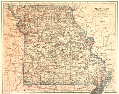 Missouri State Printable Map In 2021 Missouri State U