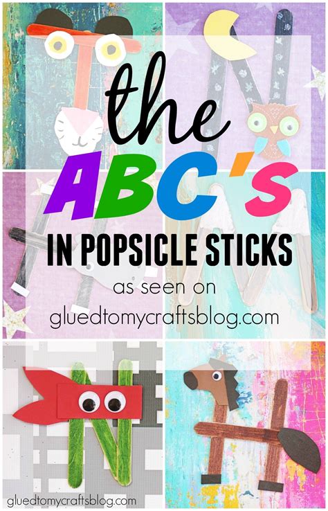 The Abcs In Popsicle Sticks Letter A Crafts Preschool Letters Abc