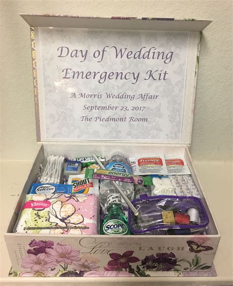 Day of Wedding Emergency Kit | Wedding emergency kit, Emergency kit, Emergency