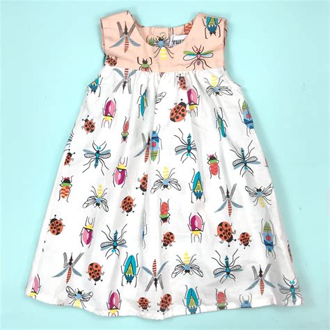 Bugs Tank Dress Colorful Dress Bugs Printed Kids Clothing Etsy