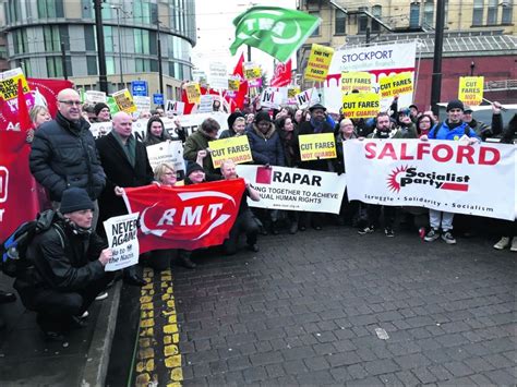 Hundreds Join Manc Rmt Picket Line In Solidarity After Far Right Attack Socialist Party