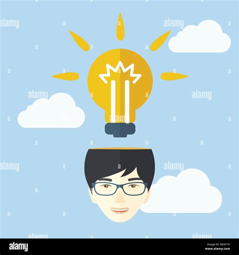Businessman Has A Bright Idea Stock Vector Image And Art Alamy
