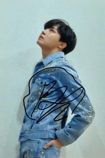 Signed Bts J Hope Autographed Photo Love Yourself Tear K Pop 6 Inches