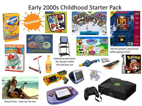 Early 2000s Childhood Starter Pack