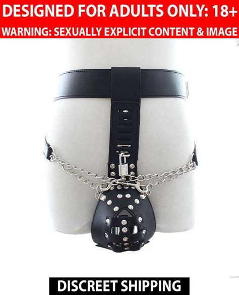 Pu Leather Male Chastity Devices Bdsm Bondage Sexy Lingerie Costumes