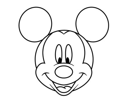 Pin How To Draw Mickey Mouse S Head Step 8 Cake On Pinterest Mickey