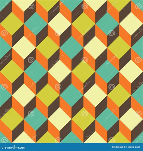 Vector Modern Seamless Colorful Geometry Square Pattern Color Abstract