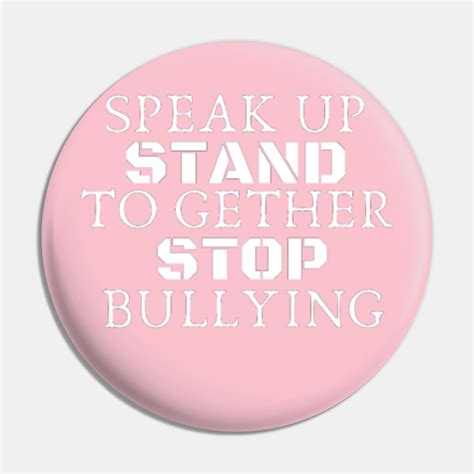 Anti Bullying Day Pink Day Pin Teepublic Uk