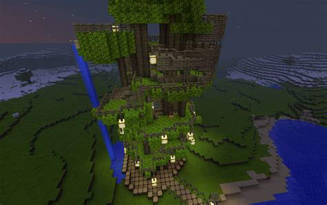 Minecraft Tree House Schematics