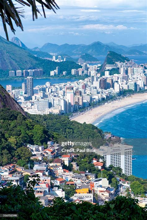 Vidigal Favela Leblon And Ipanema Beach Rio De Janieiro High Res Stock