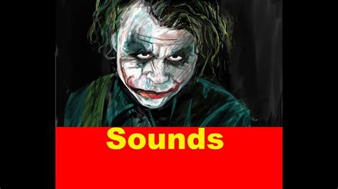 Joker Sound Effects All Sounds Youtube